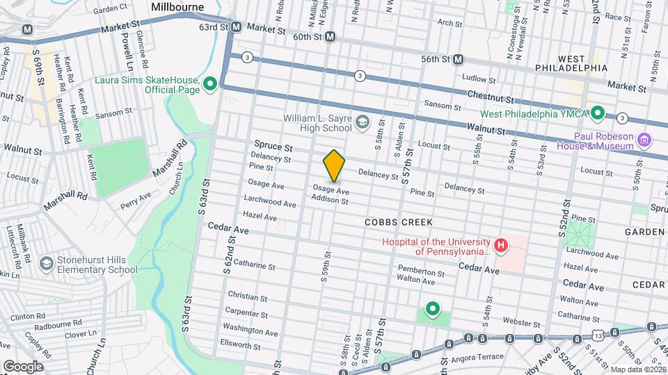 5907 Osage Ave Map and Location Details