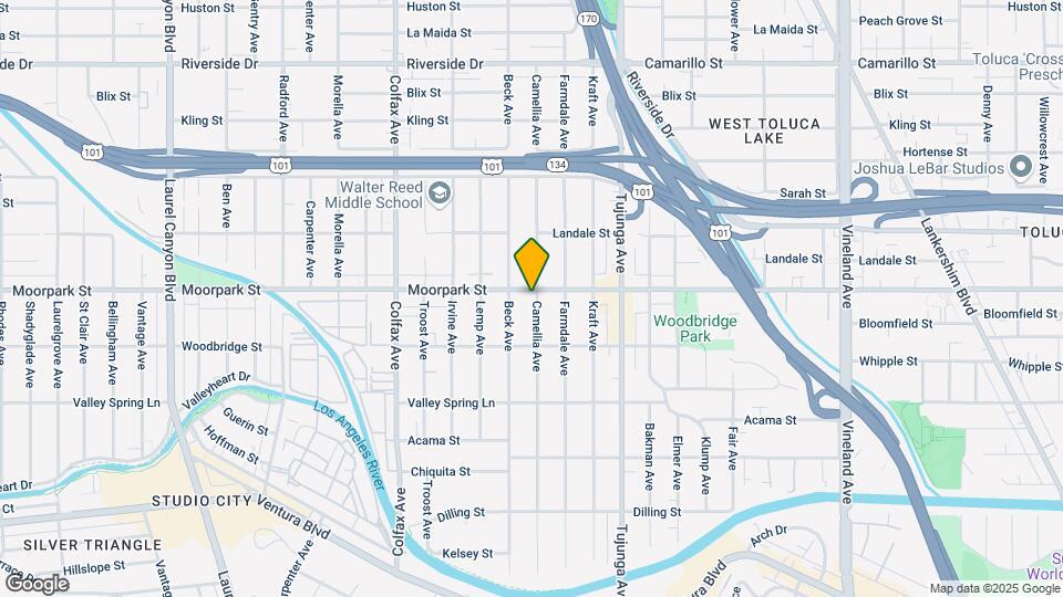 11504 Moorpark St Map and Location Details