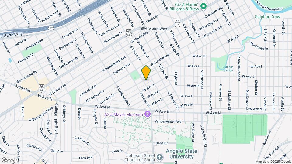 2317 Live Oak St Map and Location Details