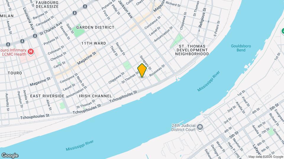 2427 Rousseau St Map and Location Details
