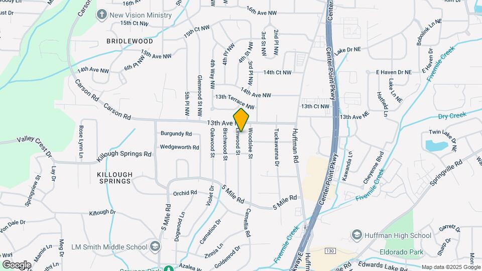 1225 Linwood St Map and Location Details