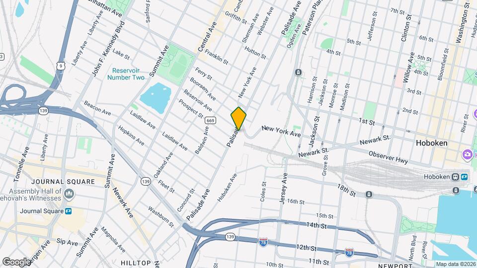 262 Palisade Ave Map and Location Details