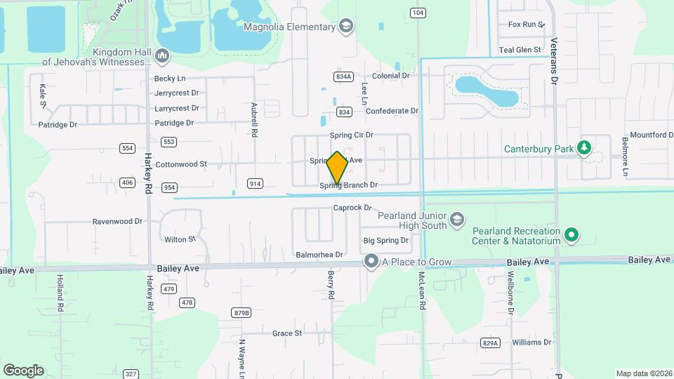 5216 Spring Branch Dr Map and Location Details