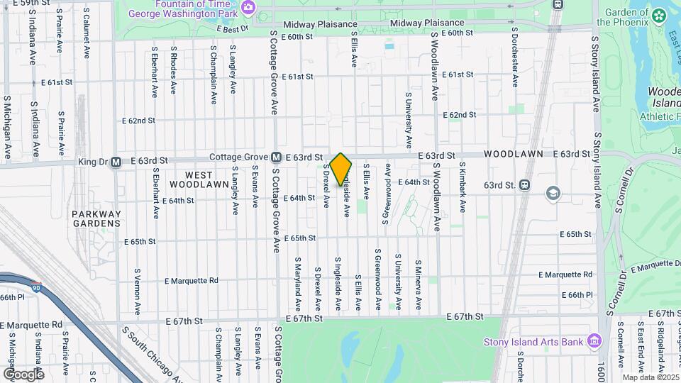 6352 S Ingleside Ave Map and Location Details