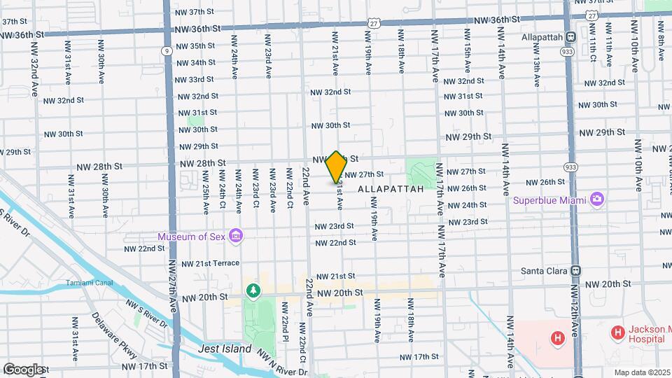 2101 NW 26th St Map and Location Details