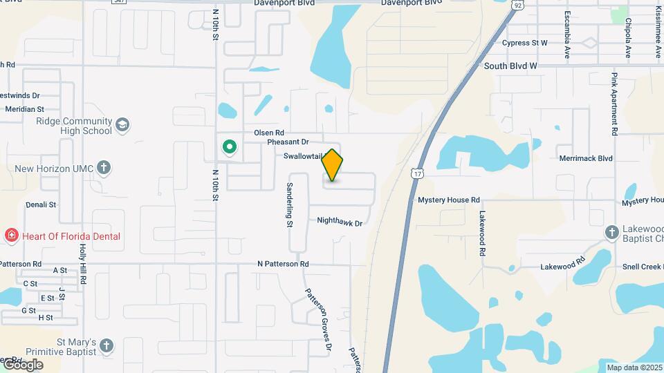 960 Woodlark Dr Map and Location Details