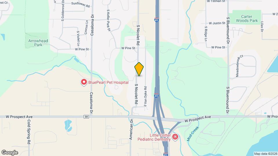 1458 S Nicolet Rd Map and Location Details