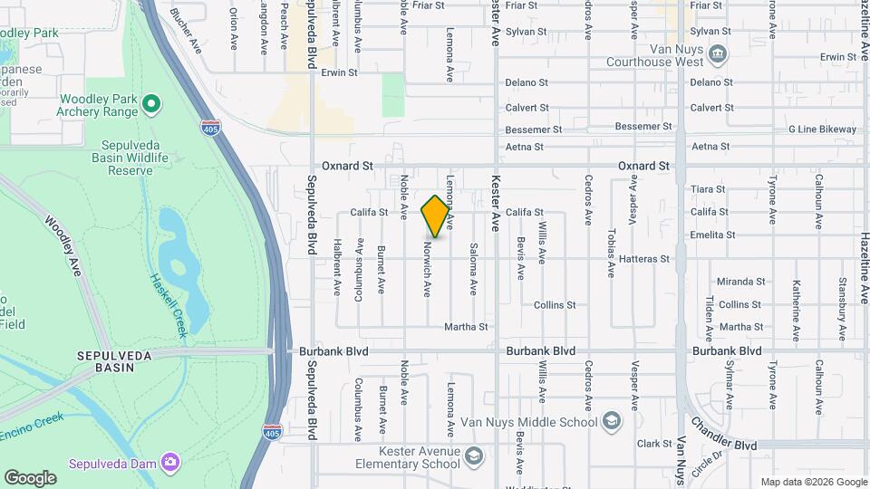 5816 Norwich Ave Map and Location Details