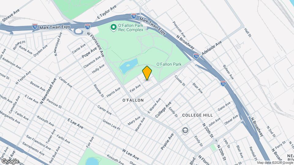 2030 E Fair Ave, Unit 2nd floor Map and Location Details