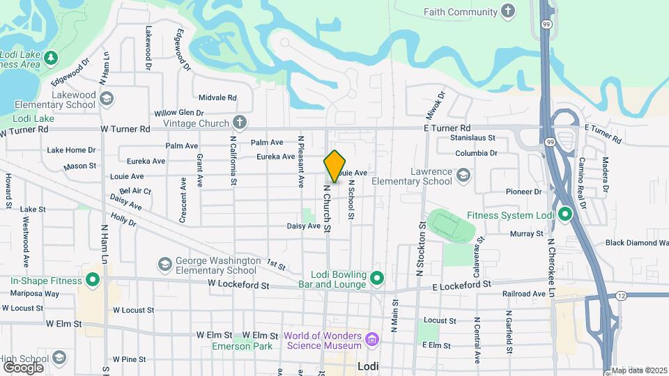 708 N Church St Map and Location Details