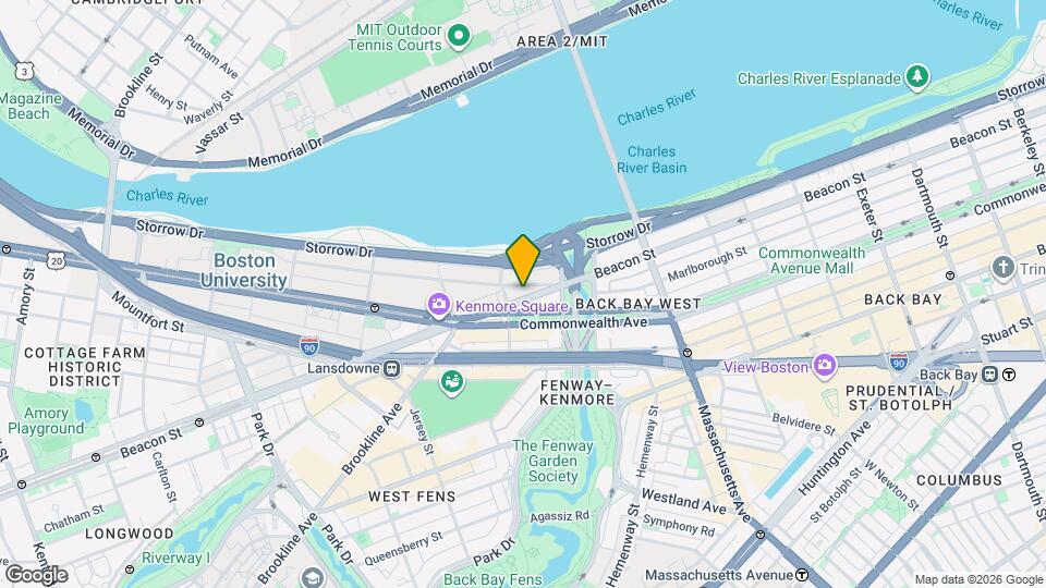 590 Beacon St Map and Location Details