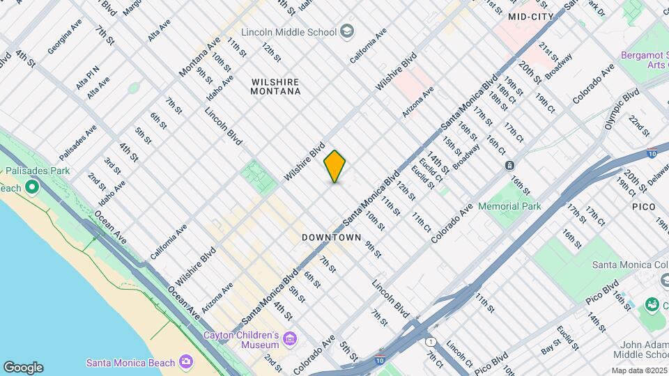 914 Arizona Ave Map and Location Details