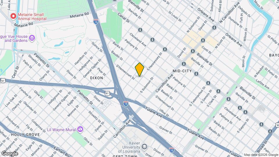523 S Hennessey St Map and Location Details