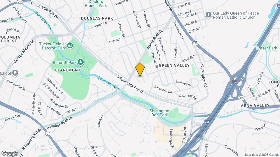 2204 S Quincy St Map and Location Details