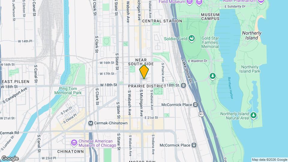 1729 S Michigan Ave Mapa y Detalles de la Ubicación