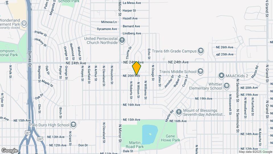 1819 N Wilson St Map and Location Details