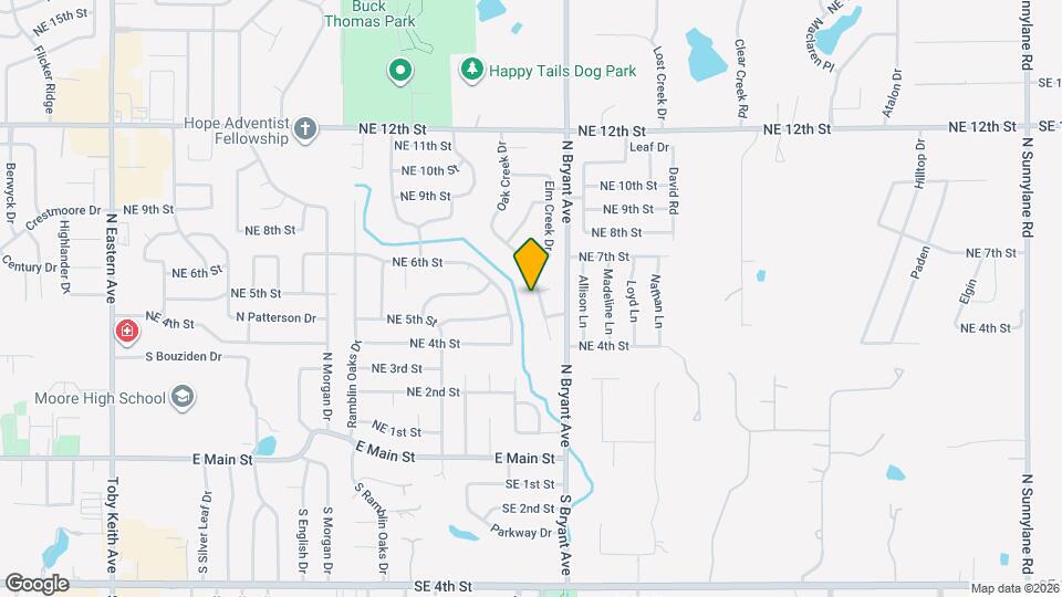 721 Oak Creek Dr Mapa y Detalles de la Ubicación