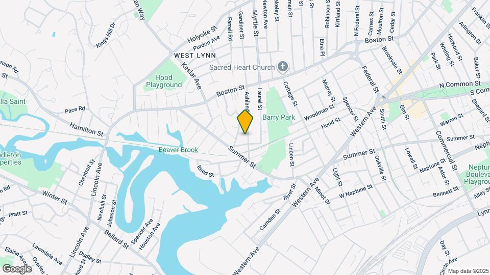 36 Ashland St, Unit 2 Map and Location Details