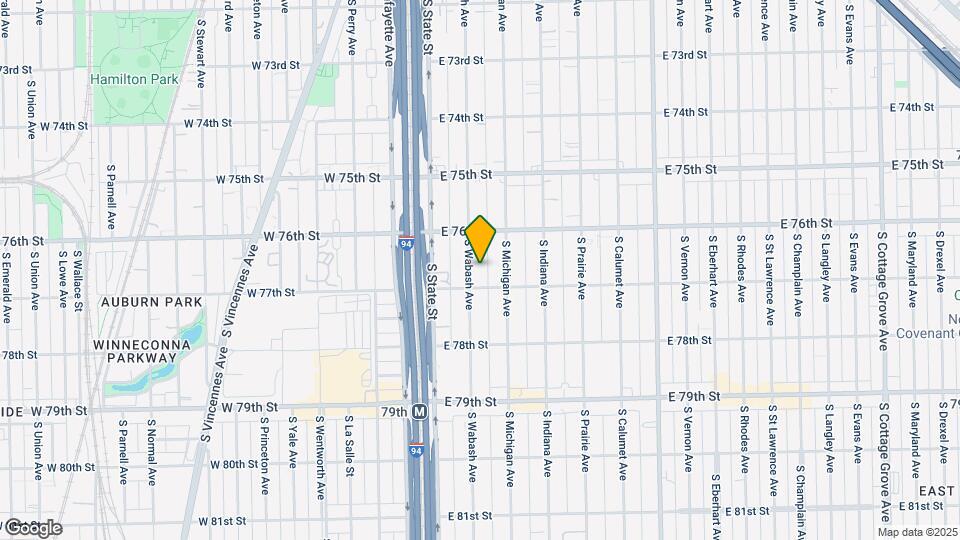 7641 S Wabash Ave-Unit -1 Map and Location Details