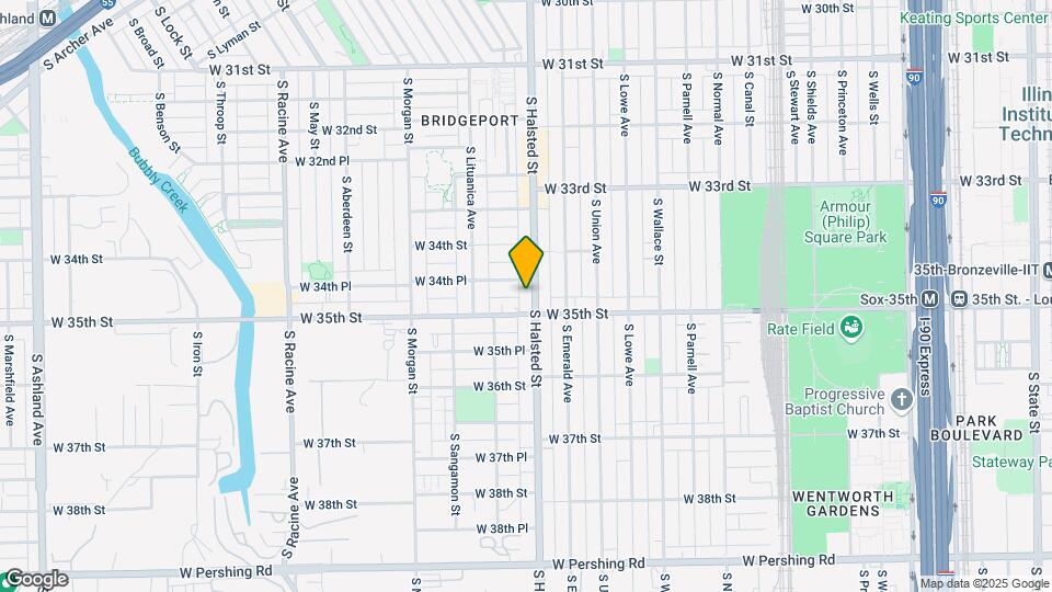 3450 S Halsted St Map and Location Details