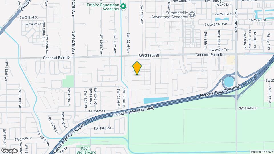 12138 SW 250th Terrace Map and Location Details