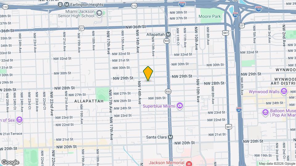 1345 NW 28th St Map and Location Details