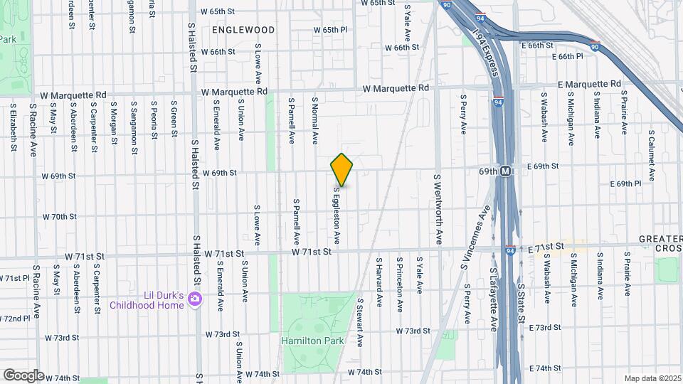 6931-6933 S Eggleston Ave Map and Location Details