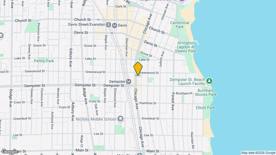 1327 Chicago Ave, Unit 404 Map and Location Details