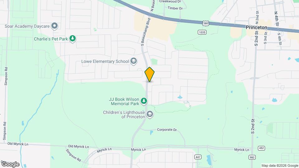 600 Cedar Springs Dr Map and Location Details