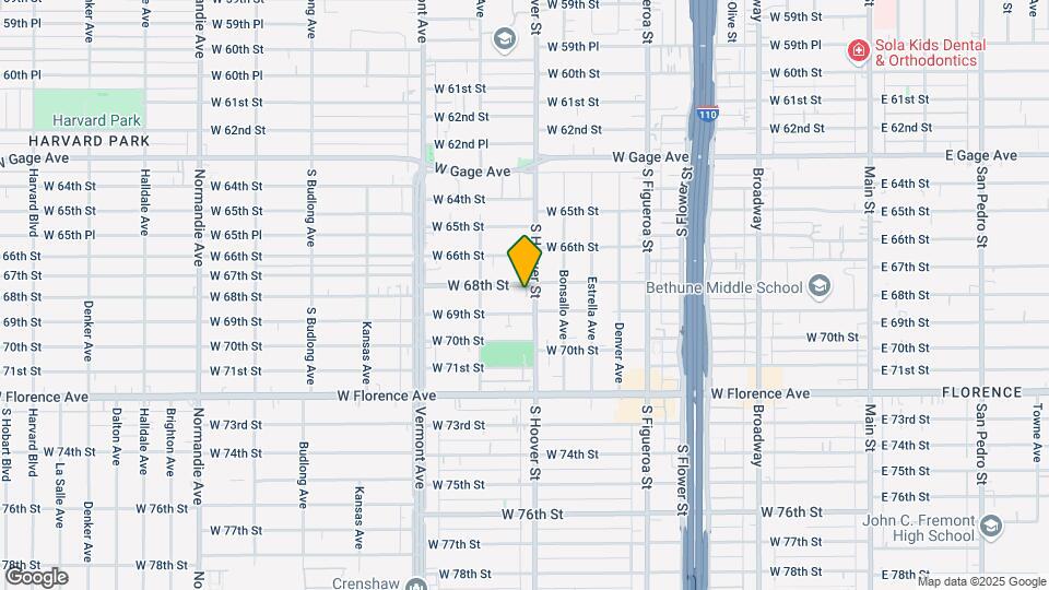 808 W 68th St Map and Location Details