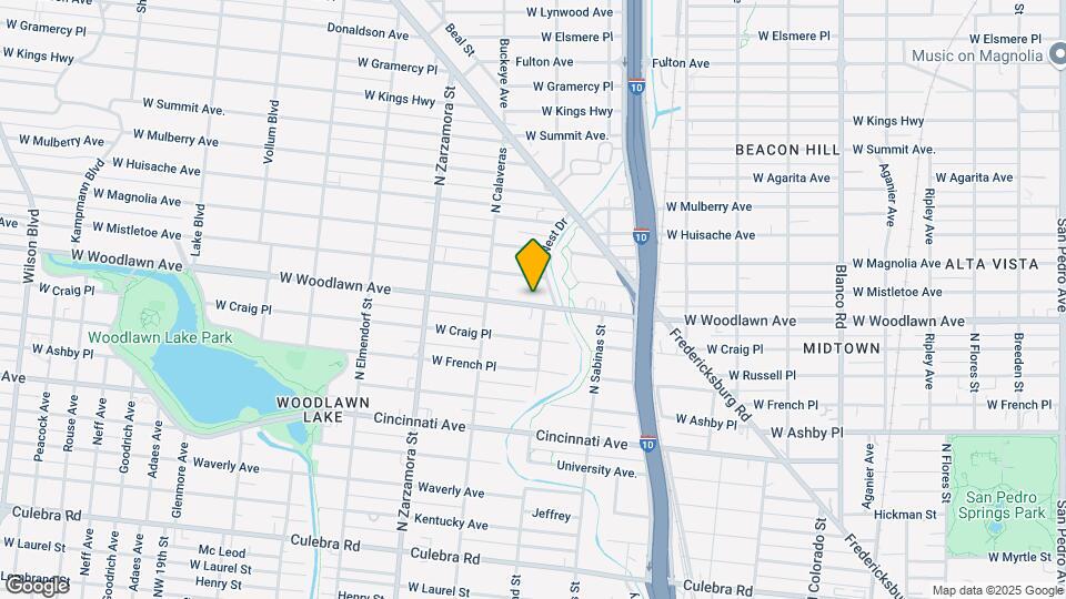 1511 W Woodlawn Ave Mapa y Detalles de la Ubicación