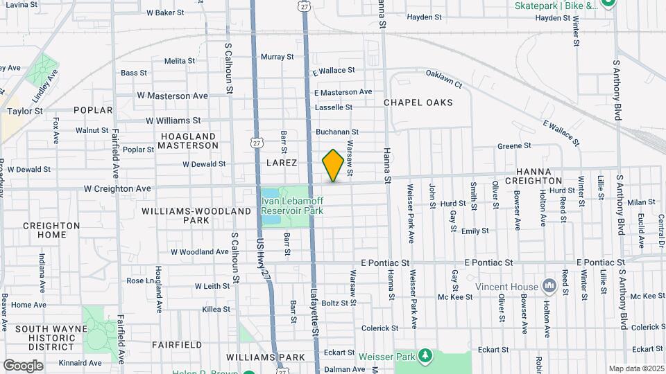 438 Creighton Ave Map and Location Details