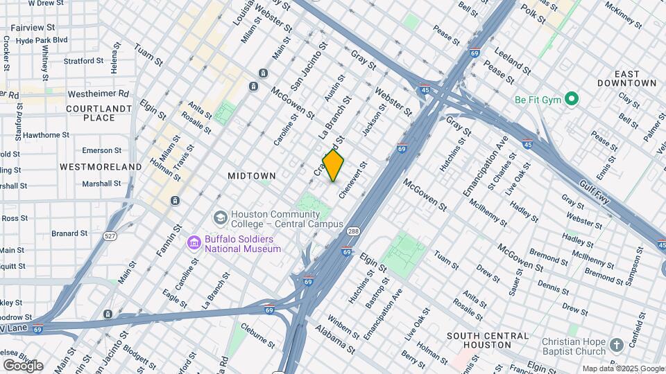 1702 Tuam St Map and Location Details