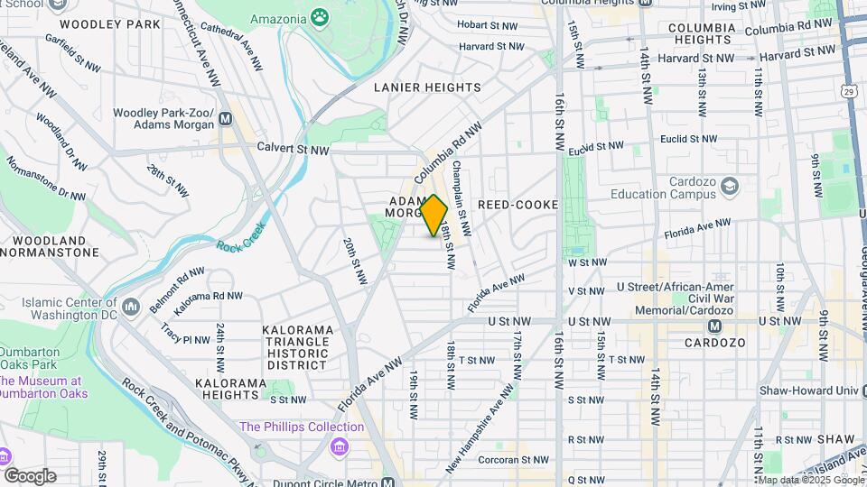 1817 Kalorama Rd NW Map and Location Details