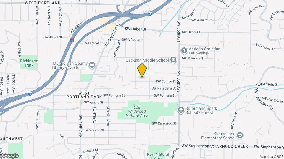 4007 SW Comus St Map and Location Details