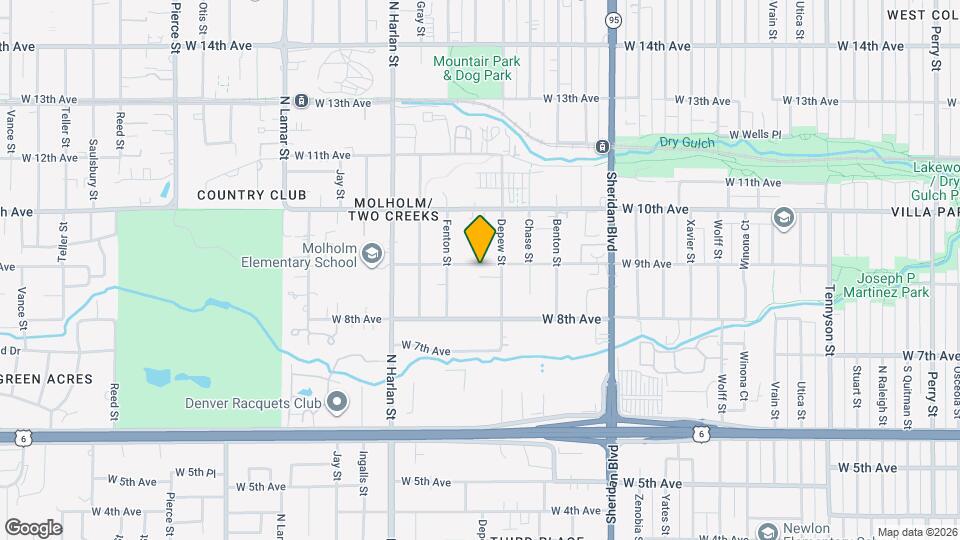 5680 W 9th Ave Map and Location Details