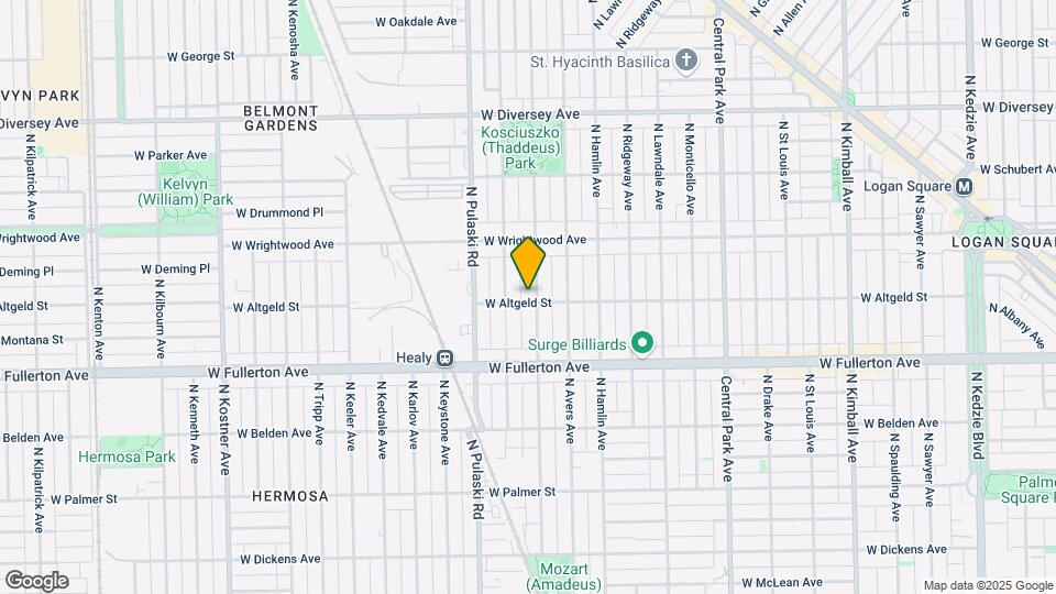 3904 W Altgeld St Mapa y Detalles de la Ubicación
