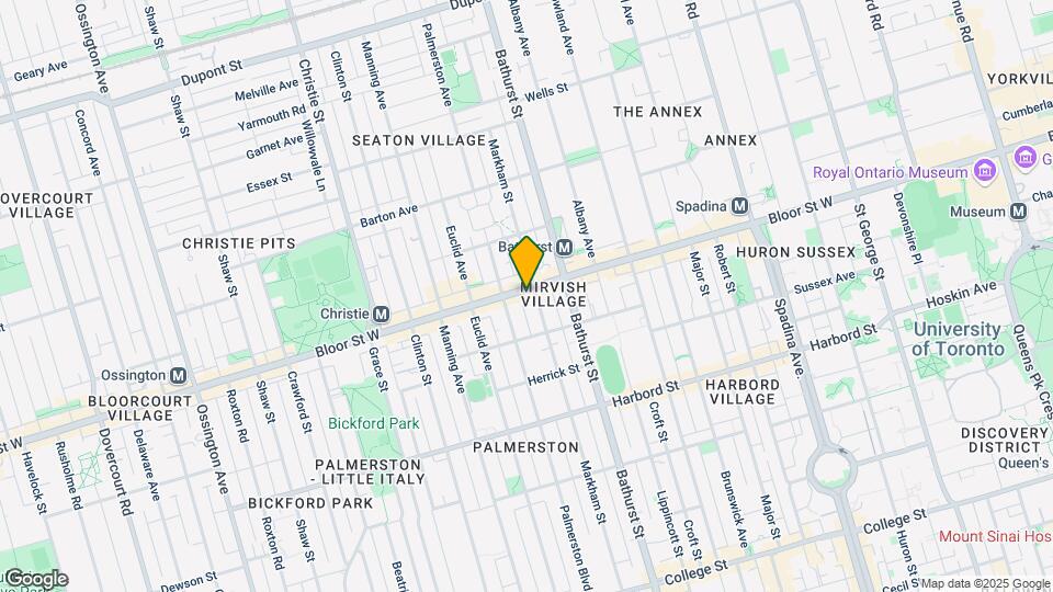 591 Bloor St W Map and Location Details