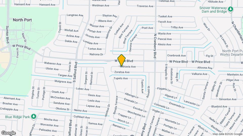 3401 Moravia Ave Map and Location Details