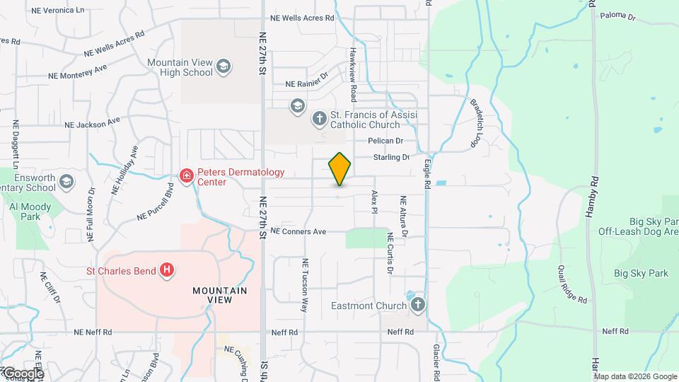 2954 NE Red Oak Dr Map and Location Details