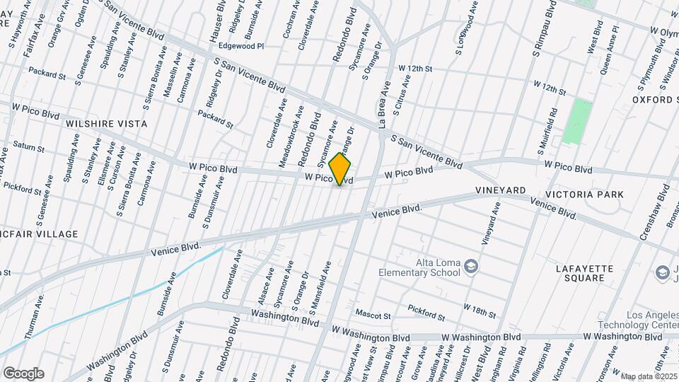 1414 S Orange Dr Map and Location Details