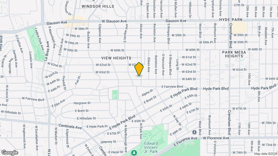 6325 Alviso Ave Map and Location Details