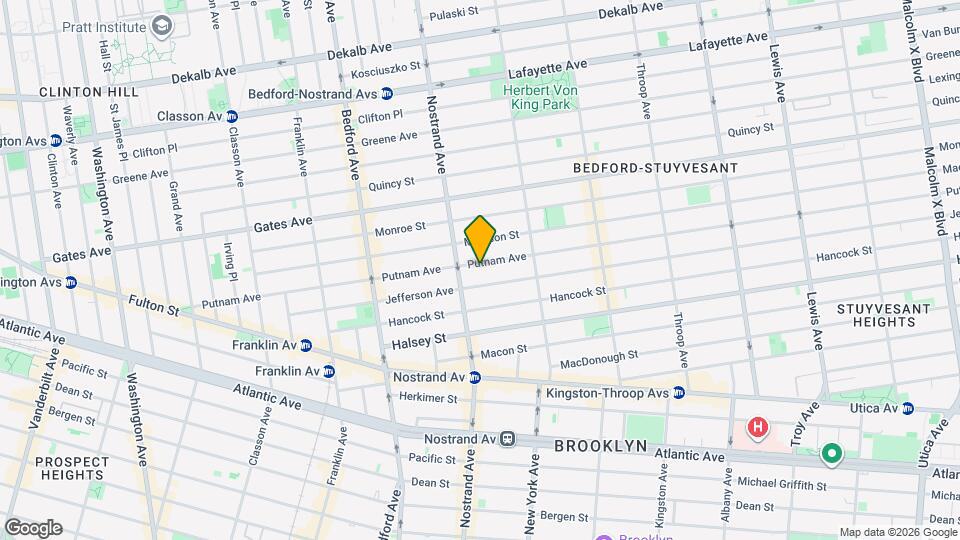 292 Putnam Ave Map and Location Details