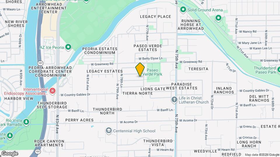 7738 W Port Au Prince Ln Map and Location Details