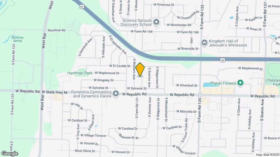 4065 S El Fiesta Ave Map and Location Details