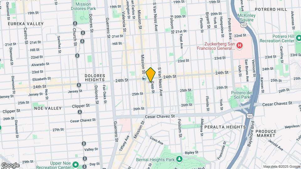 936 Capp St Map and Location Details