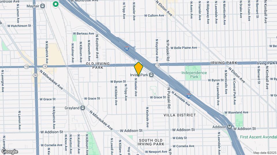 3911 N Keeler Ave, Unit 1 Map and Location Details