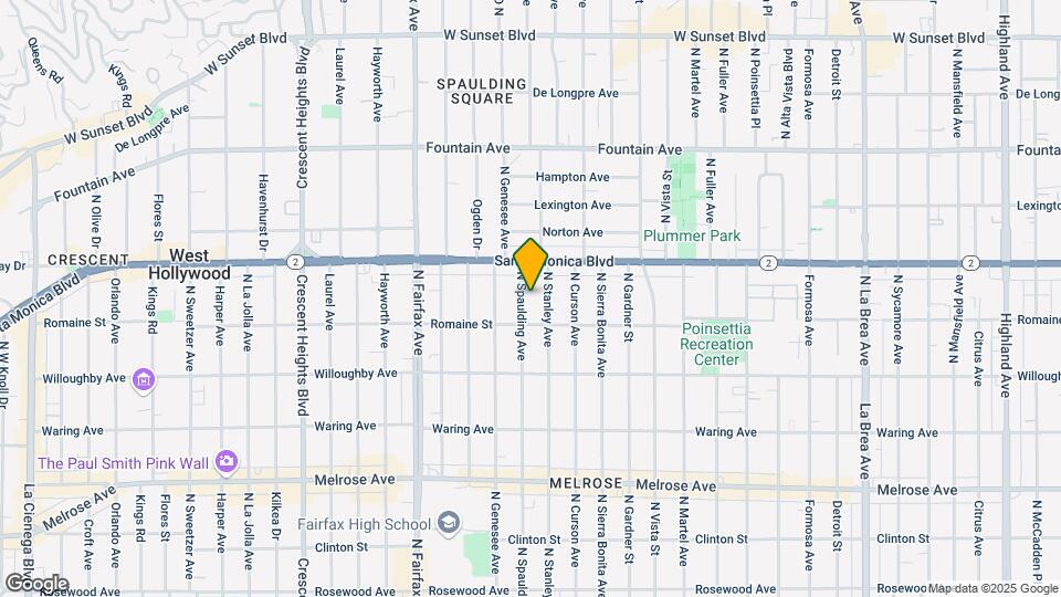 1026 N Spaulding Ave Map and Location Details