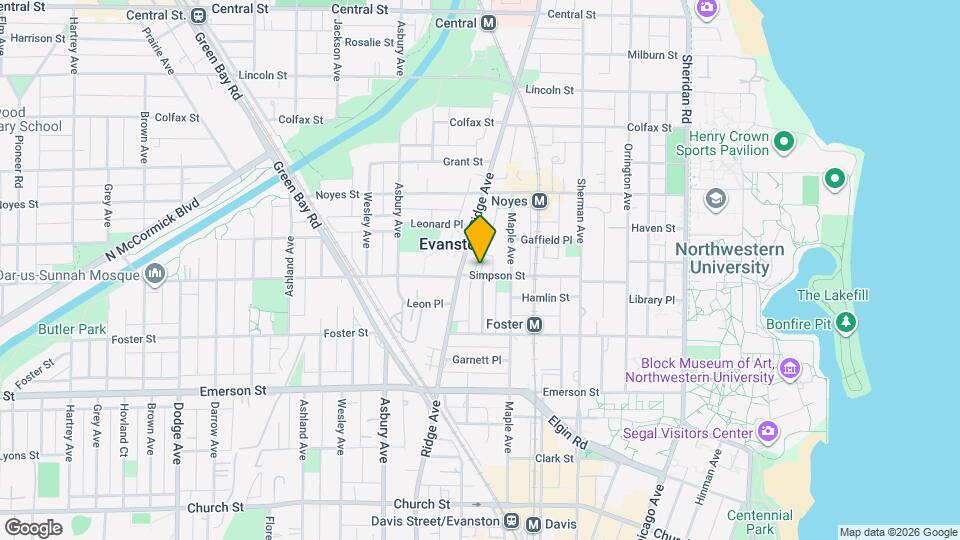 1103 Simpson St Map and Location Details