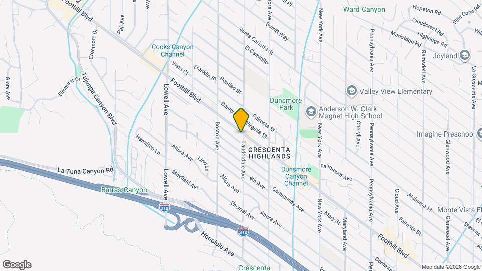 3704 Foothill Blvd Map and Location Details